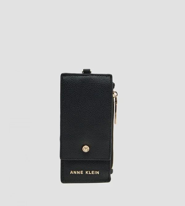 Anne Klein Logo Detail Zippered Wallet